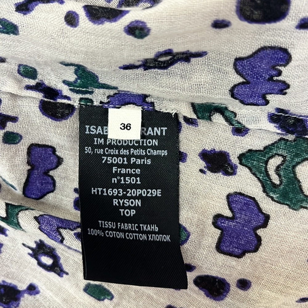 Isabel Marant Etoile Ryson Top Size 36/4 - Picture 4 of 4